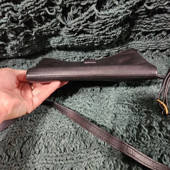 Margot New York Black Leather Crossbody Bag - Picture 3 of 15